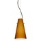 Besa Lighting Cierro Cable Pendant, Amber Matte, Bronze Finish, 1x9W LED 1KX-412480-LED-BR - alternate 1